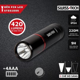 Đèn Pin LED Cao Cấp 420 Lumen SWISS+TECH ST031005